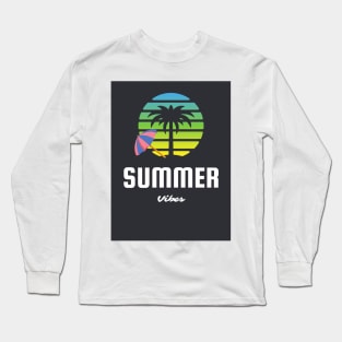 Summer Vibes Design Long Sleeve T-Shirt